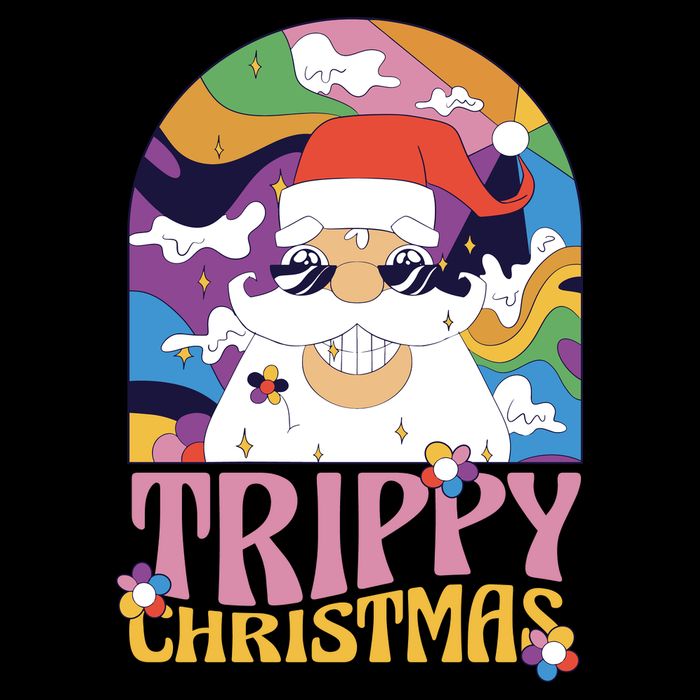 Trippy Christmas Cooling Performance Crew T-Shirt