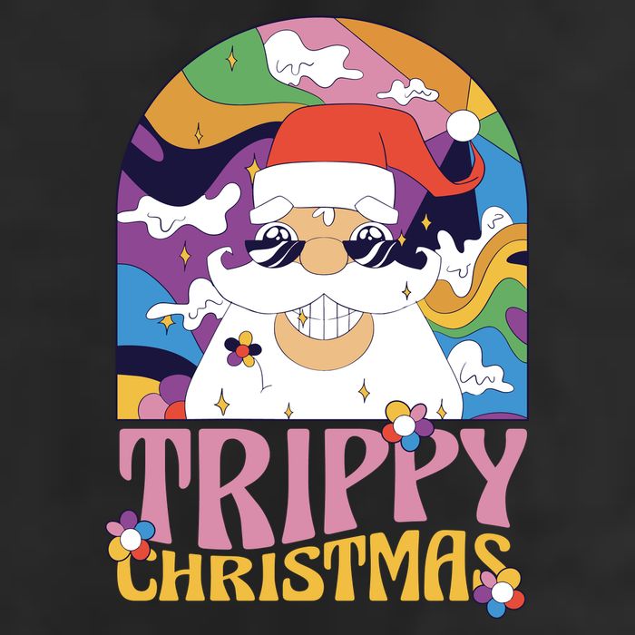 Trippy Christmas Adult Drive Performance Visor