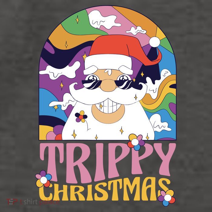Trippy Christmas Vector Backpack