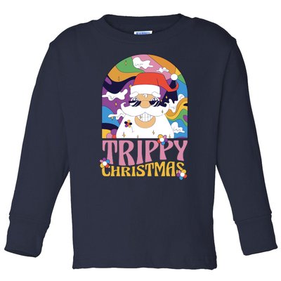 Trippy Christmas Toddler Long Sleeve Shirt