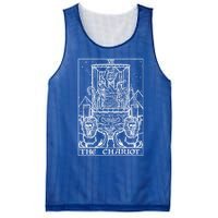 The Chariot Tarot Card Mummy Halloween Egyptian Witch Horror Gift Mesh Reversible Basketball Jersey Tank