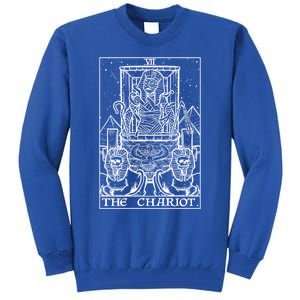 The Chariot Tarot Card Mummy Halloween Egyptian Witch Horror Gift Tall Sweatshirt