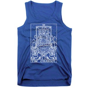 The Chariot Tarot Card Mummy Halloween Egyptian Witch Horror Gift Tank Top