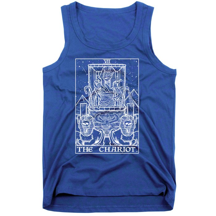 The Chariot Tarot Card Mummy Halloween Egyptian Witch Horror Gift Tank Top