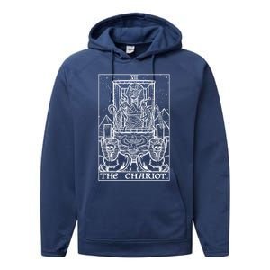 The Chariot Tarot Card Mummy Halloween Egyptian Witch Horror Gift Performance Fleece Hoodie