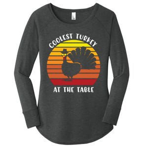 Thanksgiving Coolest Turkey At The Table Women's Perfect Tri Tunic Long Sleeve Shirt