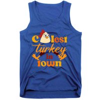 The Coolest Turkey In Town Funny Thanksgiving Gift Tank Top