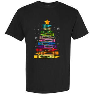 Teacher Christmas Tree Light Student Pajama Matching Garment-Dyed Heavyweight T-Shirt