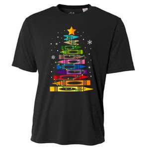 Teacher Christmas Tree Light Student Pajama Matching Cooling Performance Crew T-Shirt