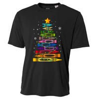 Teacher Christmas Tree Light Student Pajama Matching Cooling Performance Crew T-Shirt