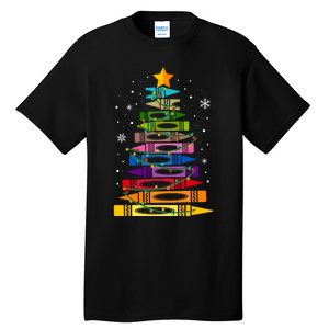 Teacher Christmas Tree Light Student Pajama Matching Tall T-Shirt