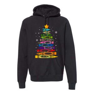 Teacher Christmas Tree Light Student Pajama Matching Premium Hoodie