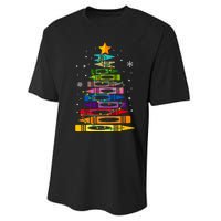 Teacher Christmas Tree Light Student Pajama Matching Performance Sprint T-Shirt