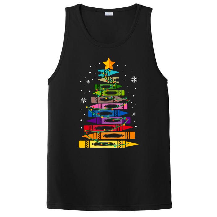 Teacher Christmas Tree Light Student Pajama Matching PosiCharge Competitor Tank