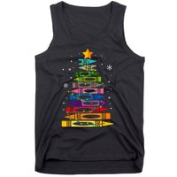 Teacher Christmas Tree Light Student Pajama Matching Tank Top