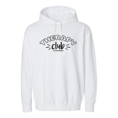 Therapy Club Garment-Dyed Fleece Hoodie