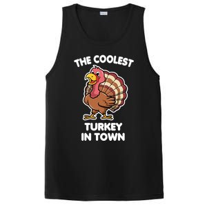 The Coolest Turkey In Town Happy Thanksgiving Great Gift PosiCharge Competitor Tank