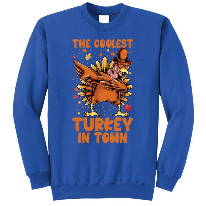 The Coolest Turkey In Town Dabbing Pilgrim Hat Thanksgiving Great Gift Sweatshirt