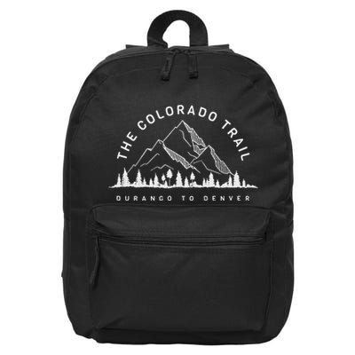 The Colorado Trail Durango To Denver Mountain 16 in Basic Backpack
