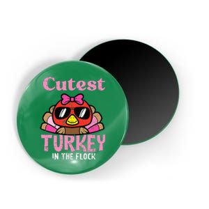 Thanksgiving Cutest Turkey Flock Magnet