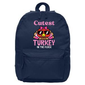 Thanksgiving Cutest Turkey Flock 16 in Basic Backpack