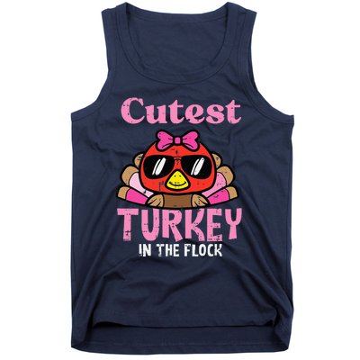 Thanksgiving Cutest Turkey Flock Tank Top