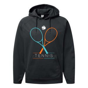 Tennis Children Tennis Racket Ball Performance Fleece Hoodie