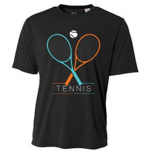 Tennis Children Tennis Racket Ball Cooling Performance Crew T-Shirt