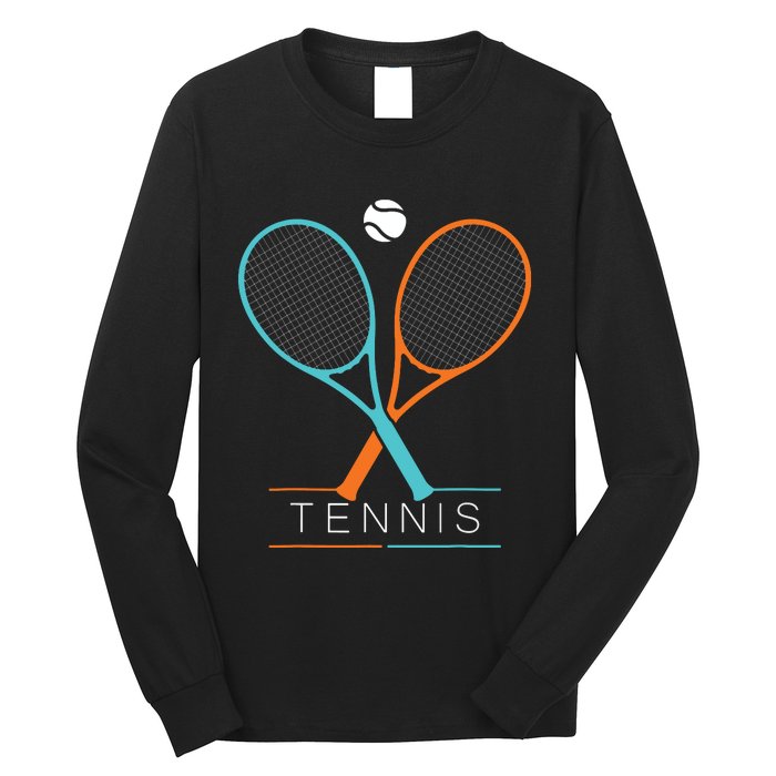 Tennis Children Tennis Racket Ball Long Sleeve Shirt