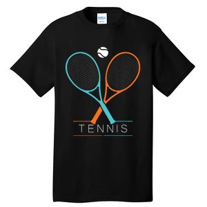 Tennis Children Tennis Racket Ball Tall T-Shirt