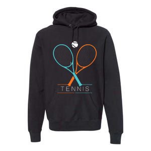 Tennis Children Tennis Racket Ball Premium Hoodie