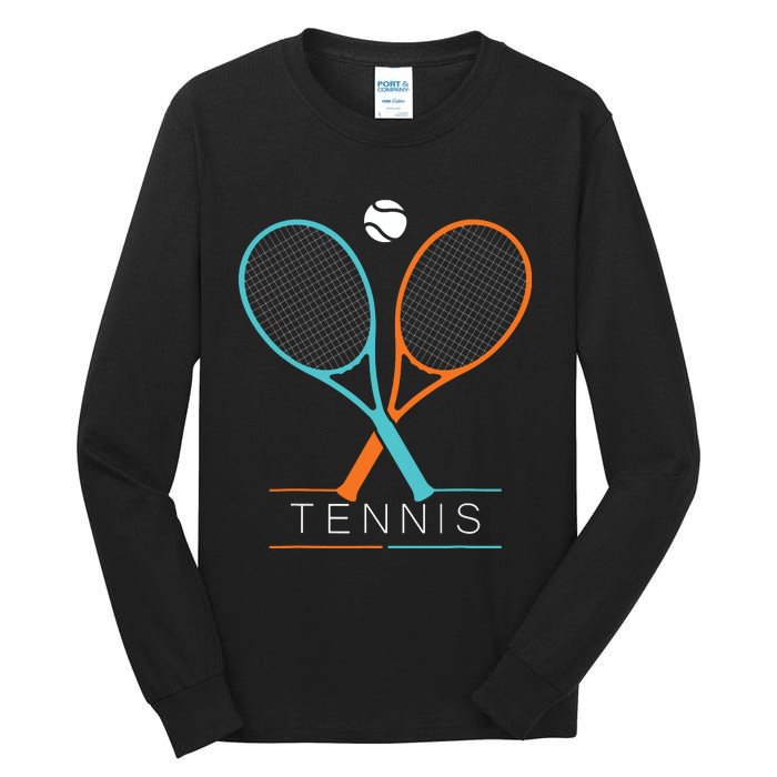 Tennis Children Tennis Racket Ball Tall Long Sleeve T-Shirt