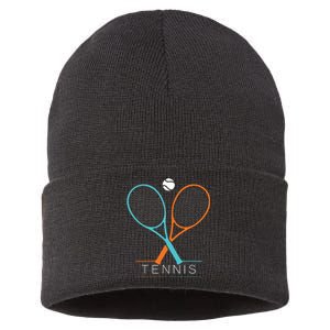 Tennis Children Tennis Racket Ball Sustainable Knit Beanie