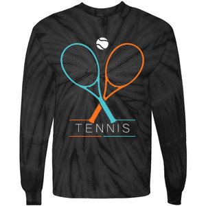 Tennis Children Tennis Racket Ball Tie-Dye Long Sleeve Shirt