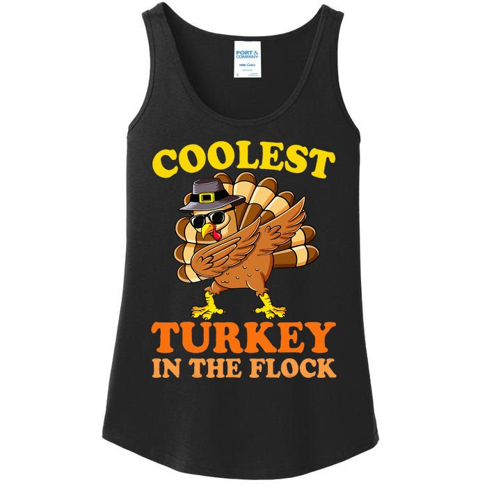 Thanksgiving  Coolest Turkey Ladies Essential Tank