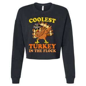 Thanksgiving  Coolest Turkey Cropped Pullover Crew