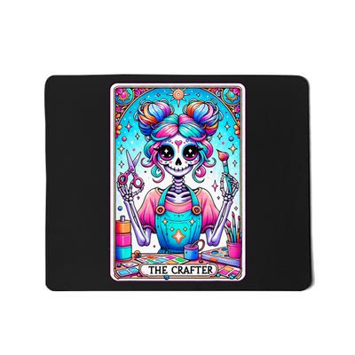 The Crafter Tarot Card Crochet Knitting Crafter Mom Mousepad