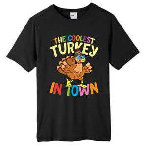 The Coolest Turkey In Town Hen Farmers Gift Tall Fusion ChromaSoft Performance T-Shirt