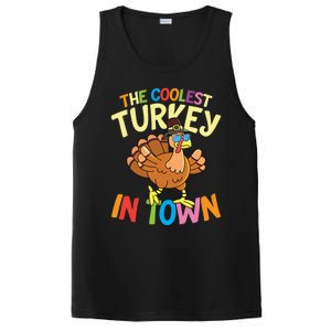 The Coolest Turkey In Town Hen Farmers Gift PosiCharge Competitor Tank