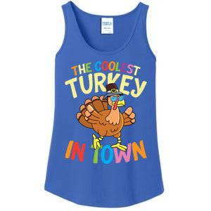 The Coolest Turkey In Town Hen Farmers Gift Ladies Essential Tank