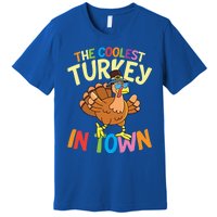 The Coolest Turkey In Town Hen Farmers Gift Premium T-Shirt