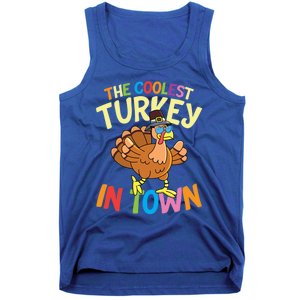 The Coolest Turkey In Town Hen Farmers Gift Tank Top