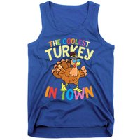 The Coolest Turkey In Town Hen Farmers Gift Tank Top