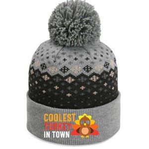 Thanksgiving Coolest Turkey In Town Thankful Gift The Baniff Cuffed Pom Beanie