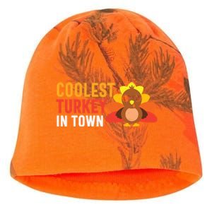 Thanksgiving Coolest Turkey In Town Thankful Gift Kati - Camo Knit Beanie