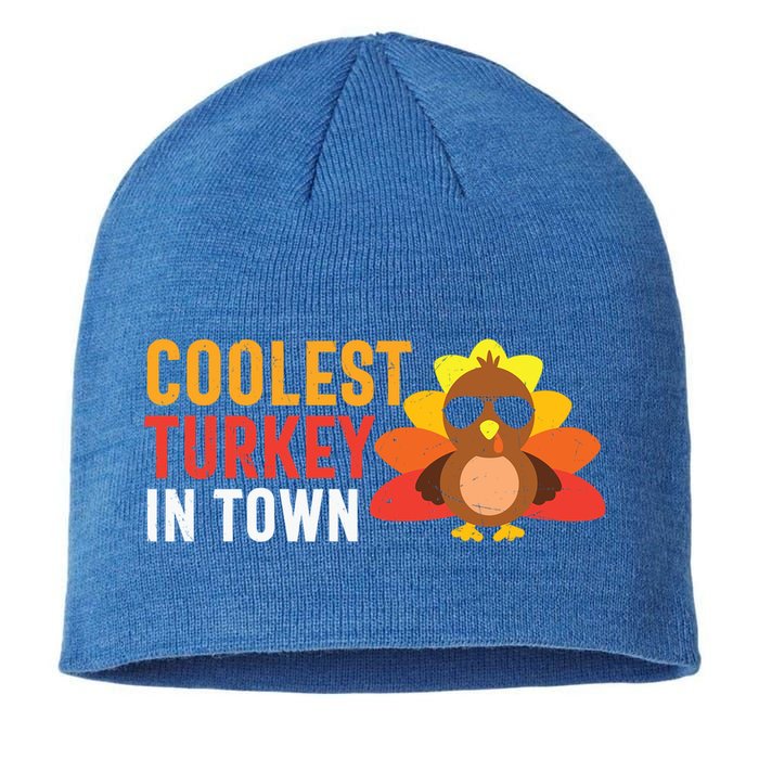 Thanksgiving Coolest Turkey In Town Thankful Gift Sustainable Beanie