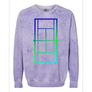 Tennis Court Tennis Lines Court Tennis Colorblast Crewneck Sweatshirt