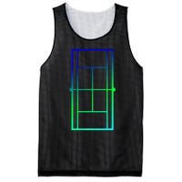 Tennis Court Tennis Lines Court Tennis Mesh Reversible Basketball Jersey Tank