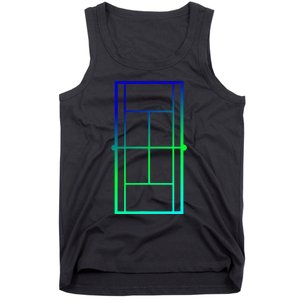 Tennis Court Tennis Lines Court Tennis Tank Top