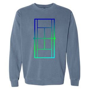 Tennis Court Tennis Lines Court Tennis Garment-Dyed Sweatshirt